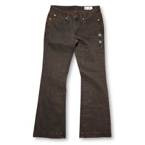 NWOT GAP Long Lean Low Rise Bootcut Jeans Brown Women's Size‎ 28/6R